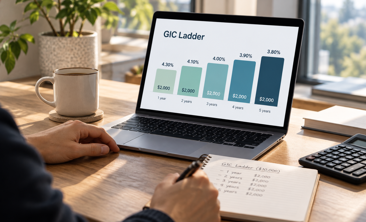 How to Build a GIC Ladder in Canada: A $10,000 Example With Current Rates